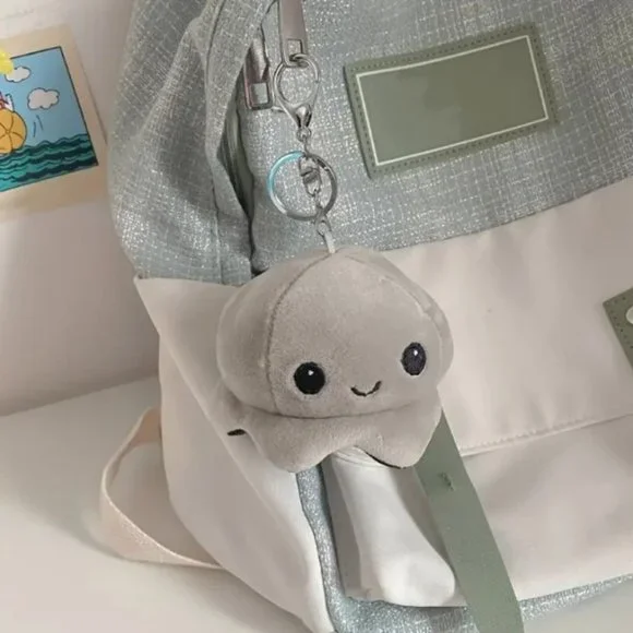 Octopus Plush Reversible Mood Keychain/Purse Charm, NWOT - Picture 6 of 8